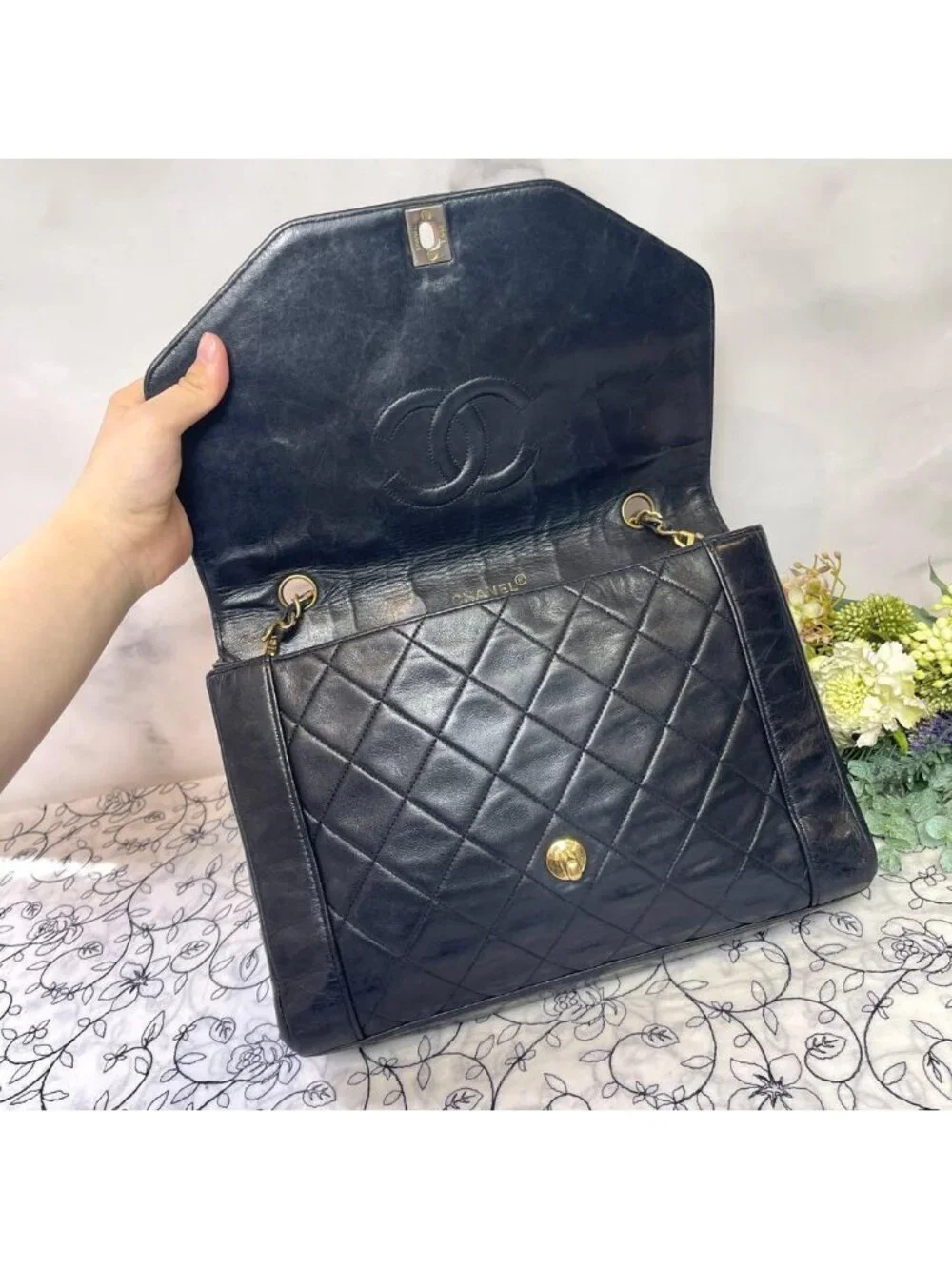Chanel Vintage Mademoiselle Quilted Shoulder Bag